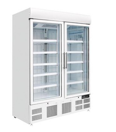 ARMARIO EXPOSITOR CONGELACIÓN DOBLE PUERTA PIVOTANTE