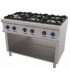 COCINA INDUSTRIAL A GAS GAMA 750 6 FUEGOS CON BASTIDOR